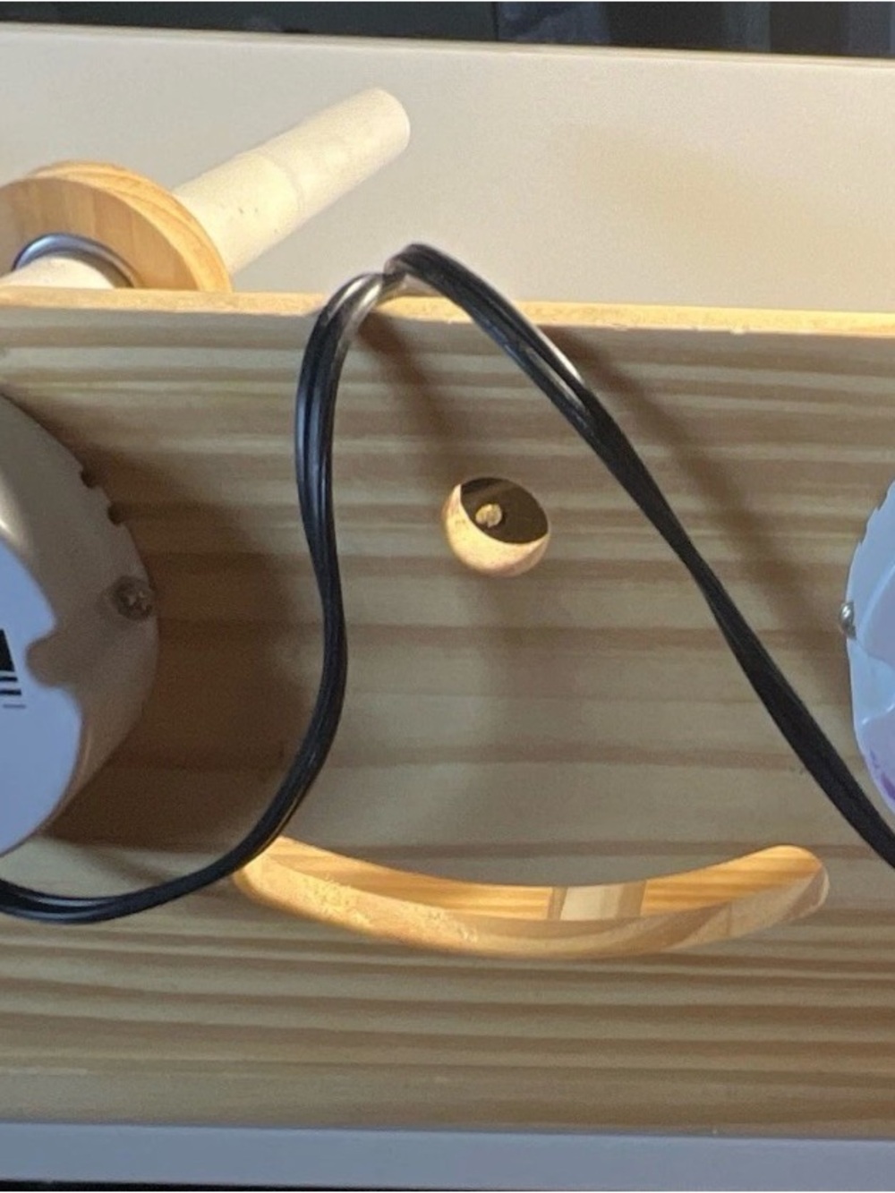 LFSUM Double Turner for Cups - Wooden Holder